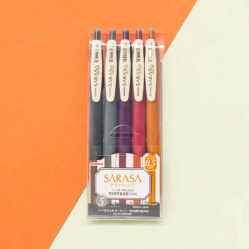 0.5 mm Vintage Color Gel Pen Set