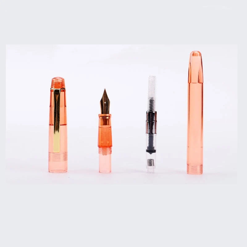 0.5mm Fountain Pen Bundle of Four in Orange, Green, Light Blue