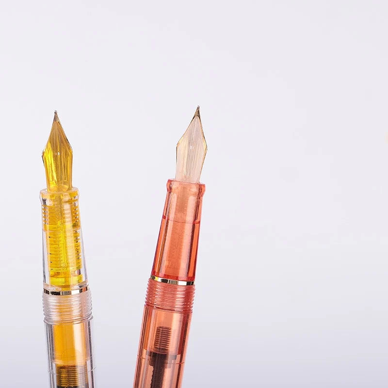 0.5mm Fountain Pen Bundle of Four in Orange, Green, Light Blue