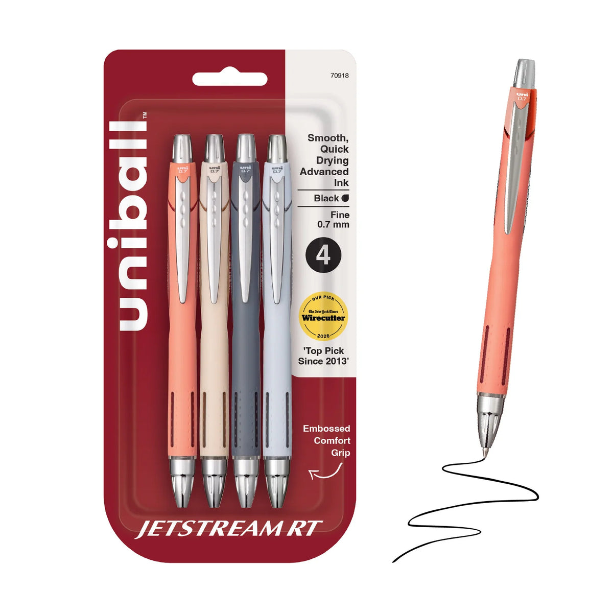 0.7 mm Fine Point Retractable Ballpoint Pens