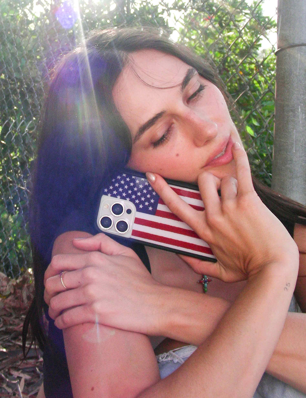 American Flag iPhone Case