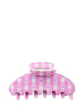 Emi Jay Big Effing Clip in Pink Gingham Hearts