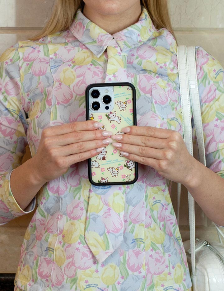 Sandy Liang Bunny Gift Wrap iPhone Case