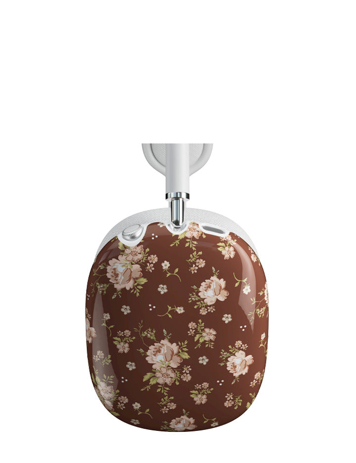Brown Floral Airpod Max Case