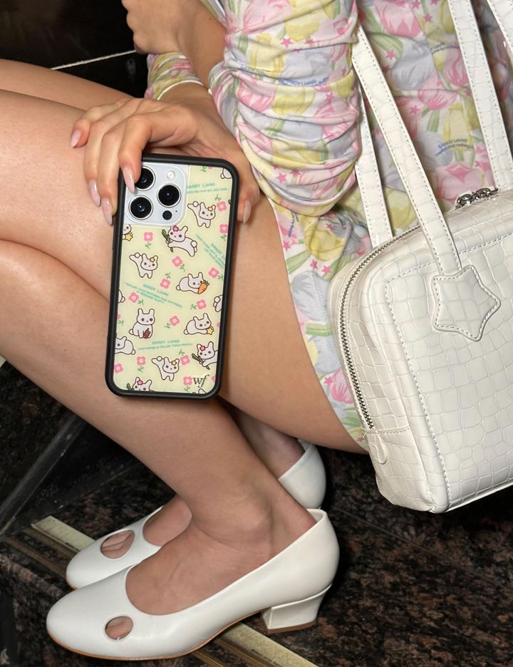 Sandy Liang Bunny Gift Wrap iPhone Case