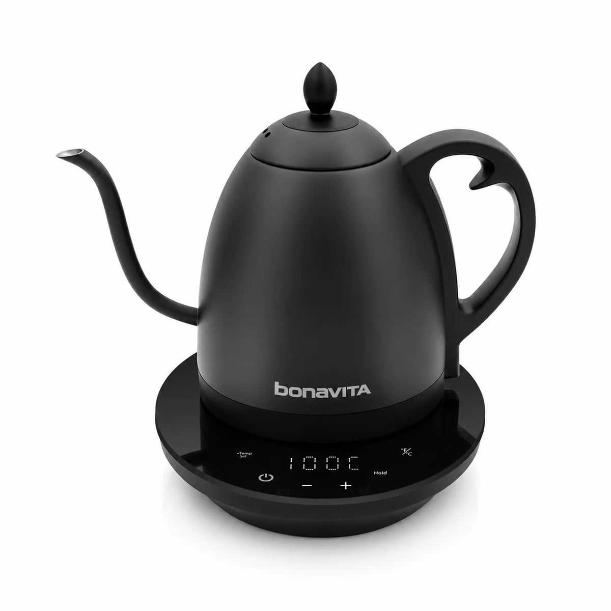 1.0L Gooseneck Temperature Control Kettle, Black