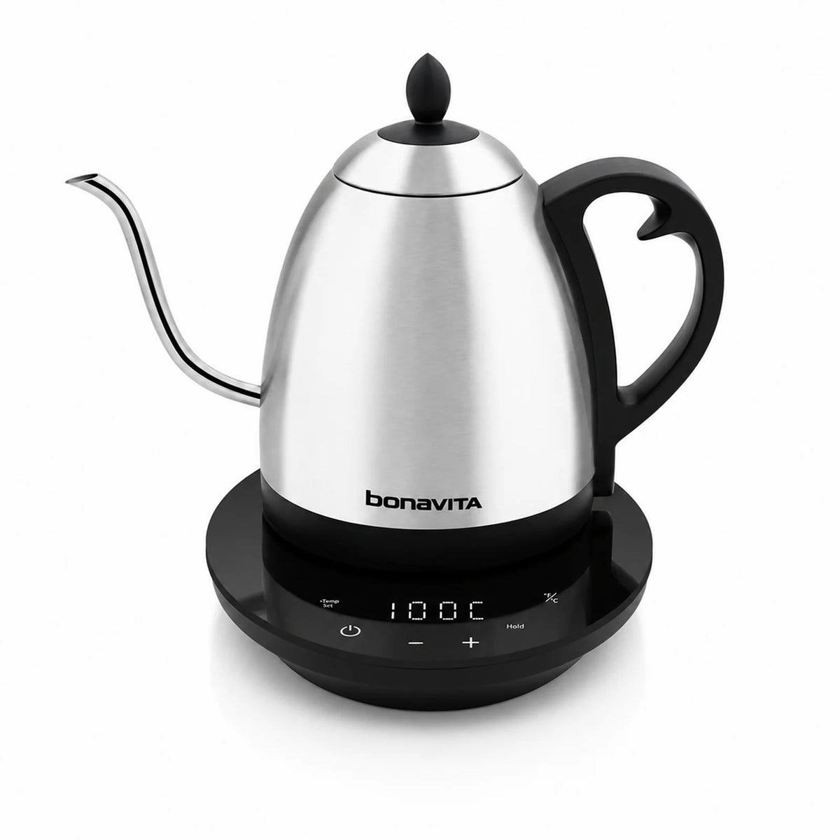 1.0L Gooseneck Temperature Control Kettle, Stainless