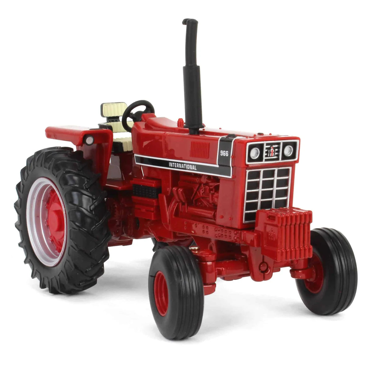 1/32 Scale Diecast Tractor Toy with Black Stripe Decoration, Soft Feel Tires and Rear Hitch