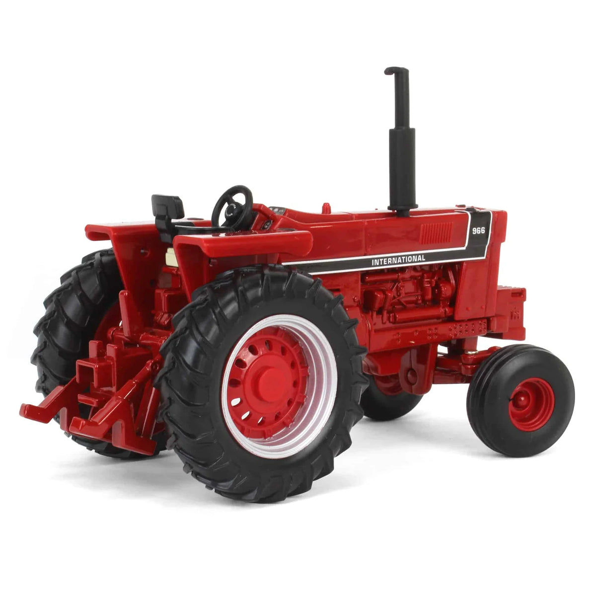 1/32 Scale Diecast Tractor Toy with Black Stripe Decoration, Soft Feel Tires and Rear Hitch