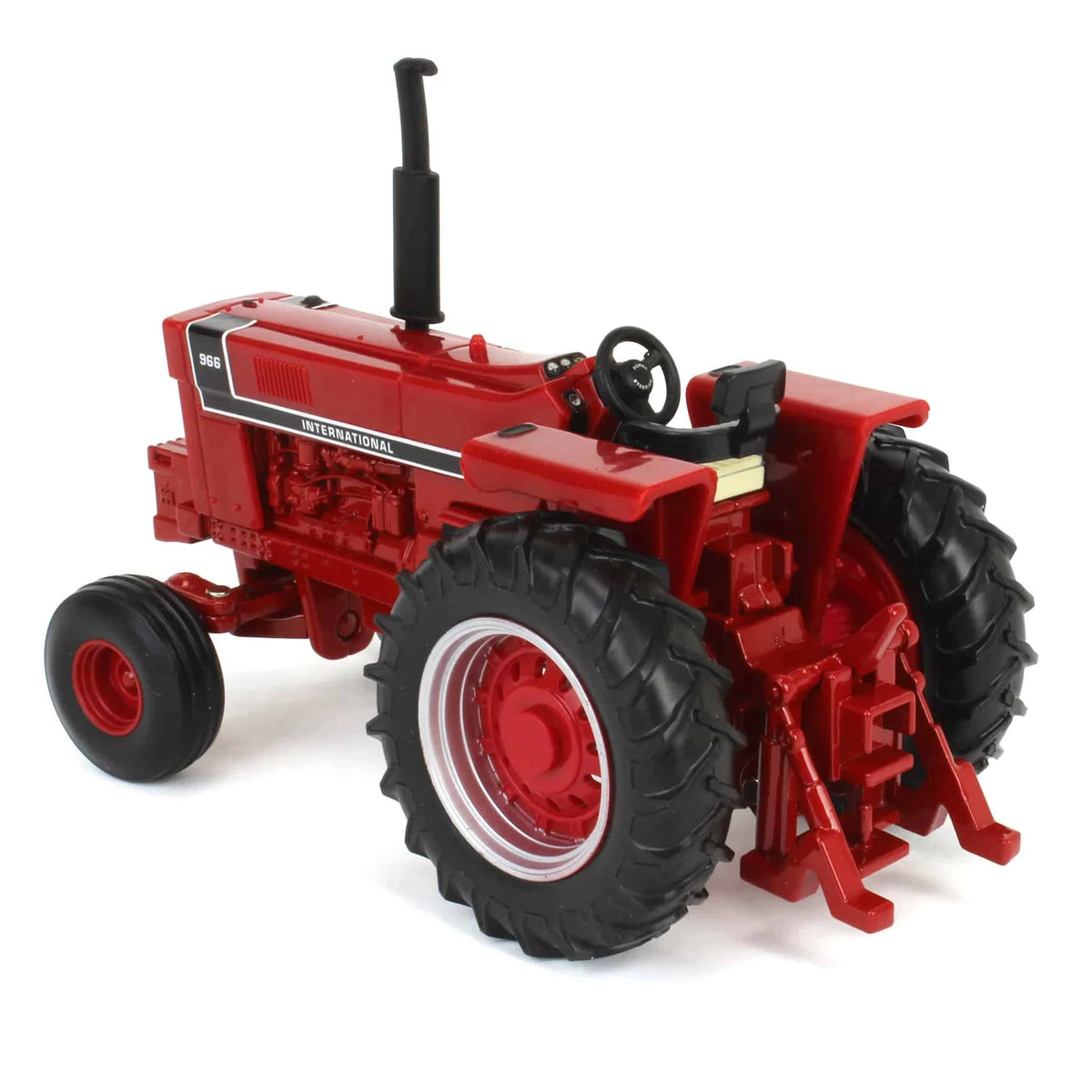 1/32 Scale Diecast Tractor Toy with Black Stripe Decoration, Soft Feel Tires and Rear Hitch