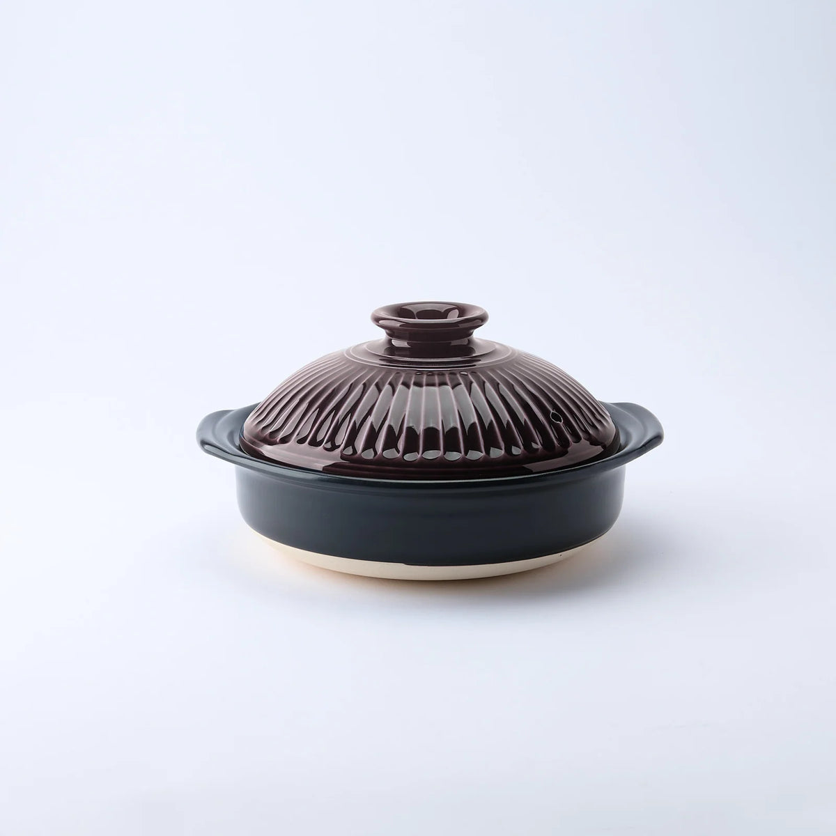 1.9 L Japanese Donabe Clay Cooking Pot, Brown