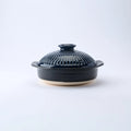 1.9 L Japanese Donabe Clay Cooking Pot, Navy