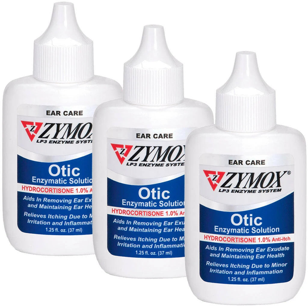 1% Hydrocortisone Enzymatic Ear Solution, 1.25 oz bottle 3 Packs