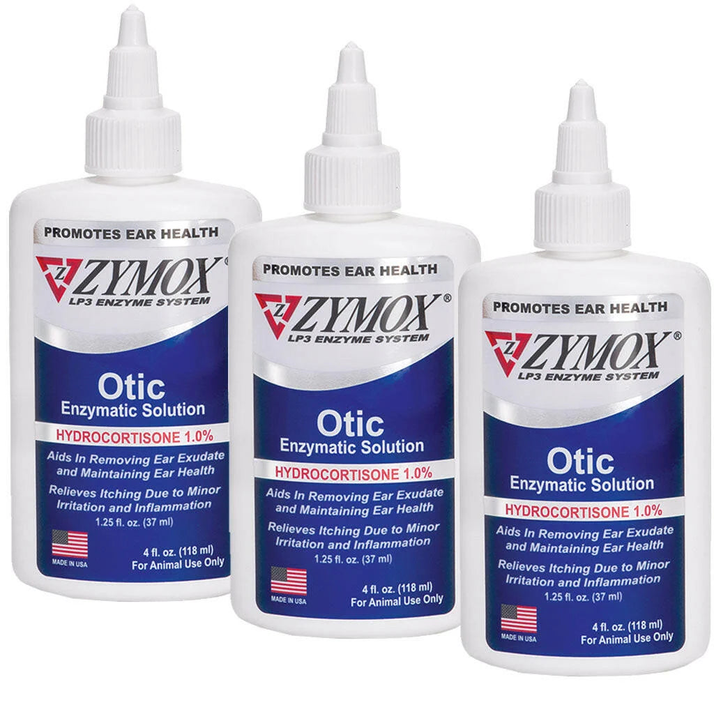 1% Hydrocortisone Enzymatic Ear Solution, 4 oz bottle 3 Packs