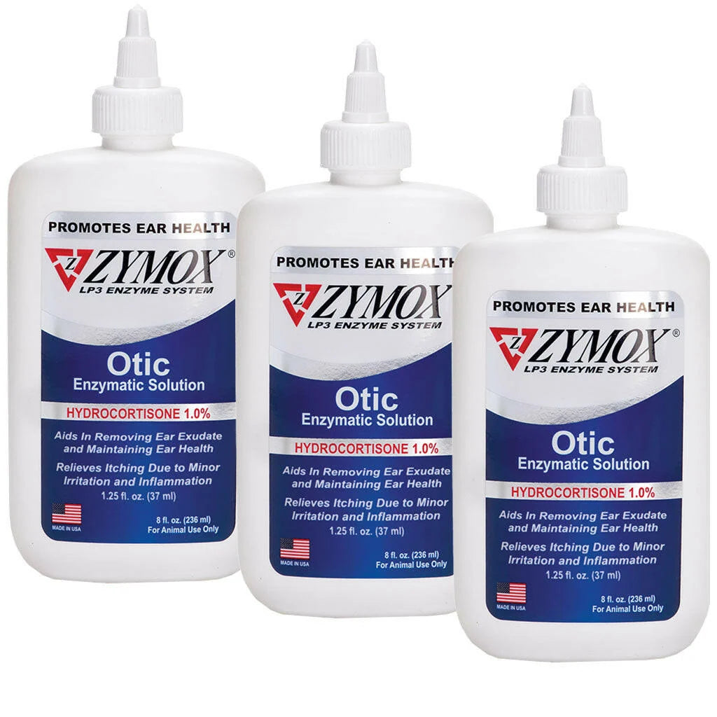 1% Hydrocortisone Enzymatic Ear Solution, 8 oz bottle 3 Packs
