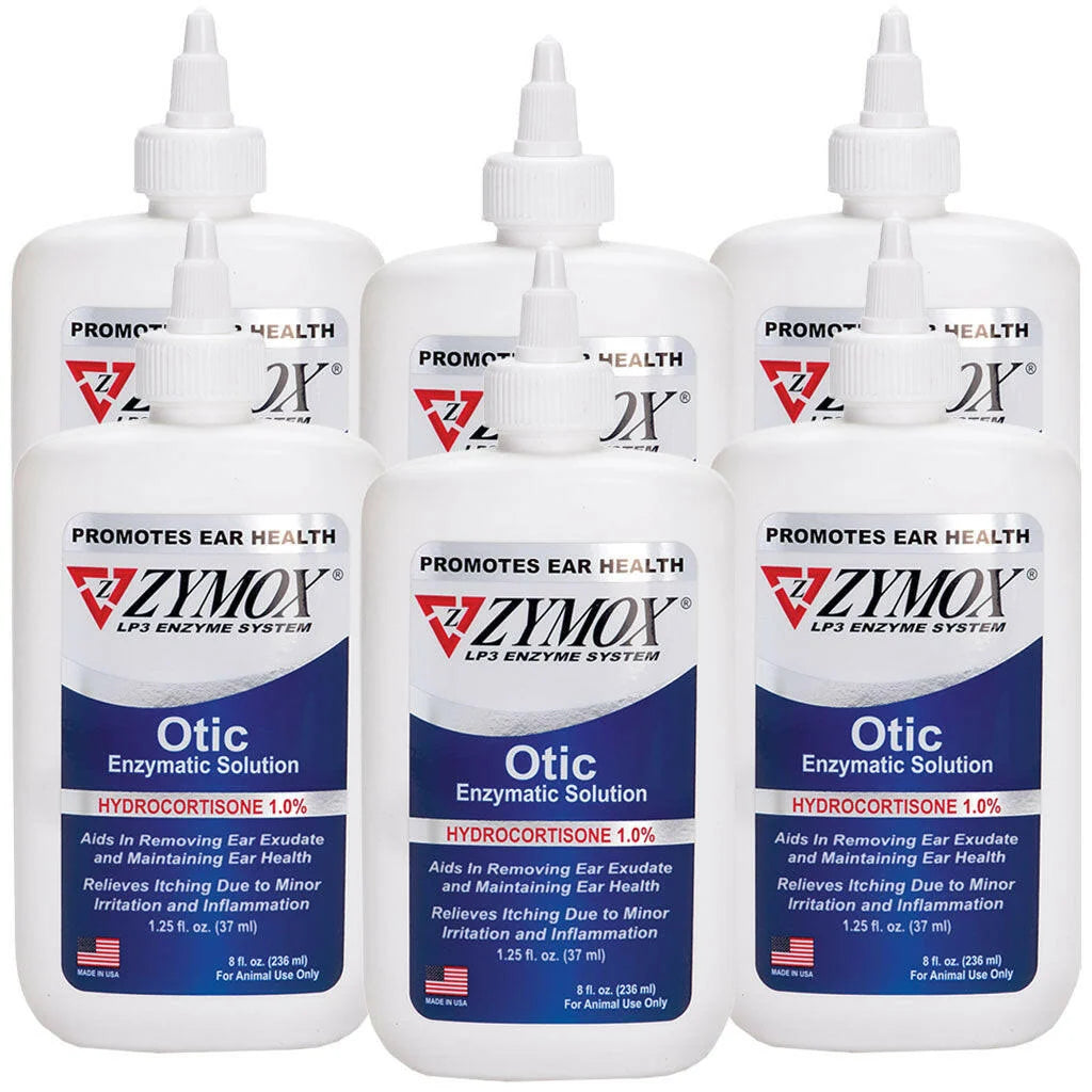1% Hydrocortisone Enzymatic Ear Solution, 8 oz bottle 6 Packs