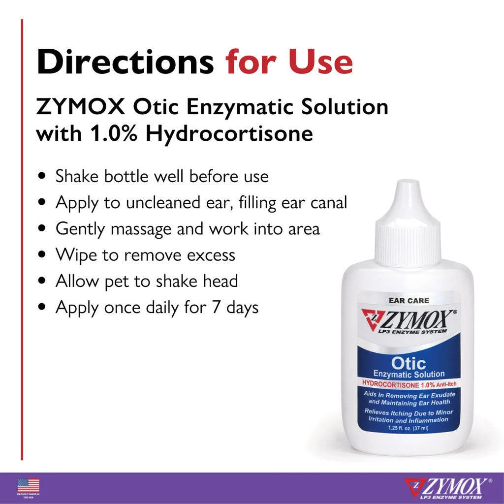 1% Hydrocortisone Enzymatic Ear Solution
