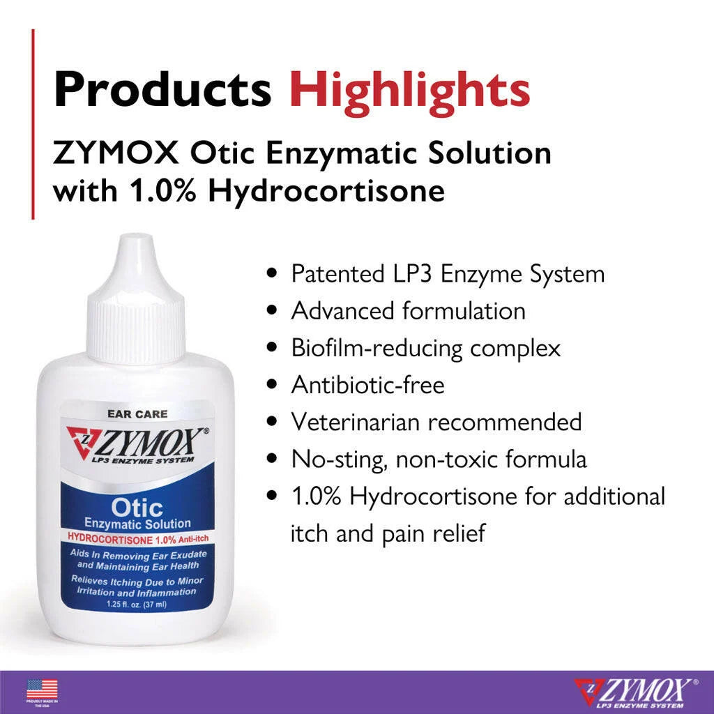 1% Hydrocortisone Enzymatic Ear Solution