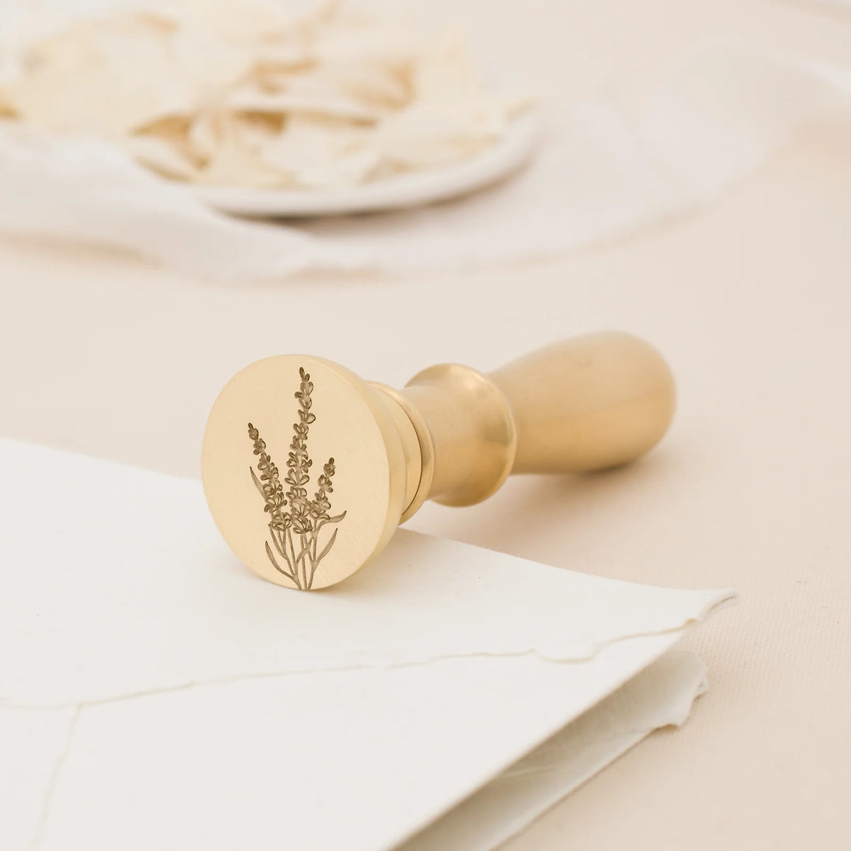 1-Inch Solid Brass Wax Stamp, Classic Brass