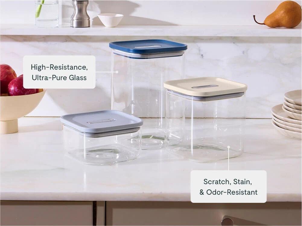 1 qt Glass Airtight Food Storage Container