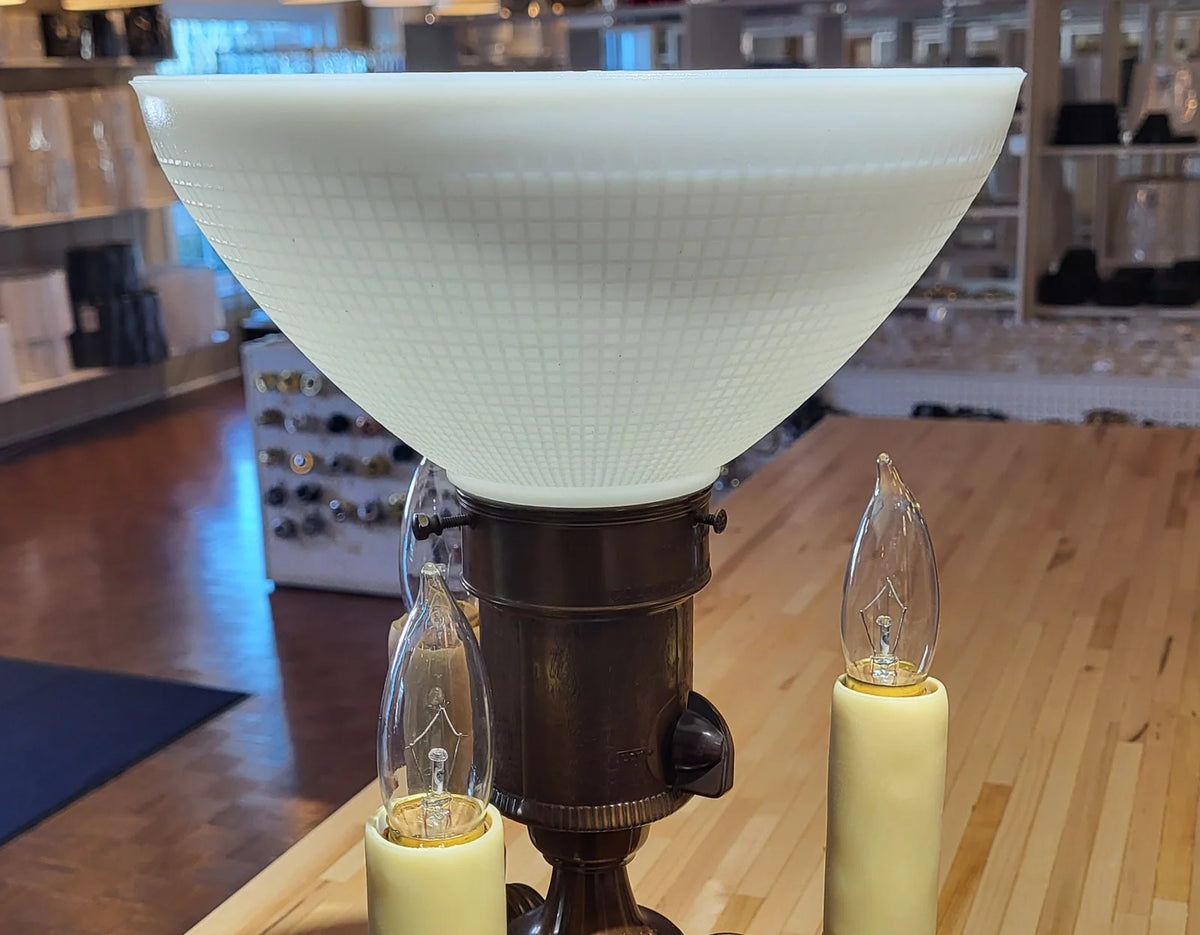 10-Inch Opal Glass Reflector Lamp Shade