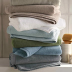 100% Aegean Turkish Cotton Hand Towels, Set of 2 in Plush 500 GSM