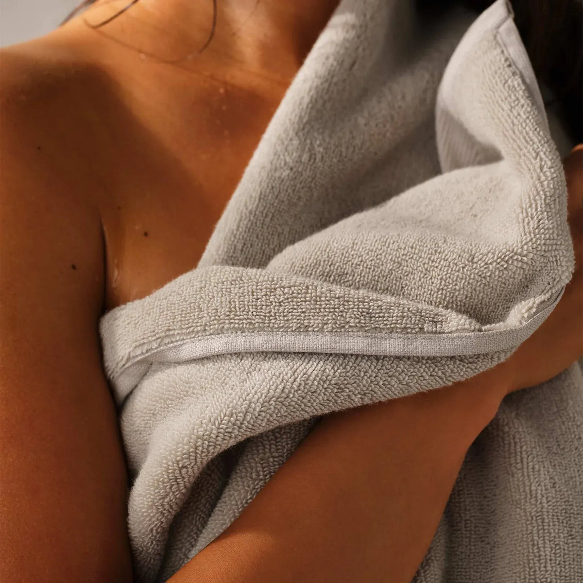 100% Aegean Turkish Cotton Hand Towels, Set of 2 in Plush 500 GSM