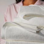 100% Aegean Turkish Cotton Hand Towels, Set of 2 in Plush 500 GSM