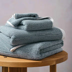 100% Aegean Turkish Cotton Hand Towels, Set of 2 in Plush 500 GSM