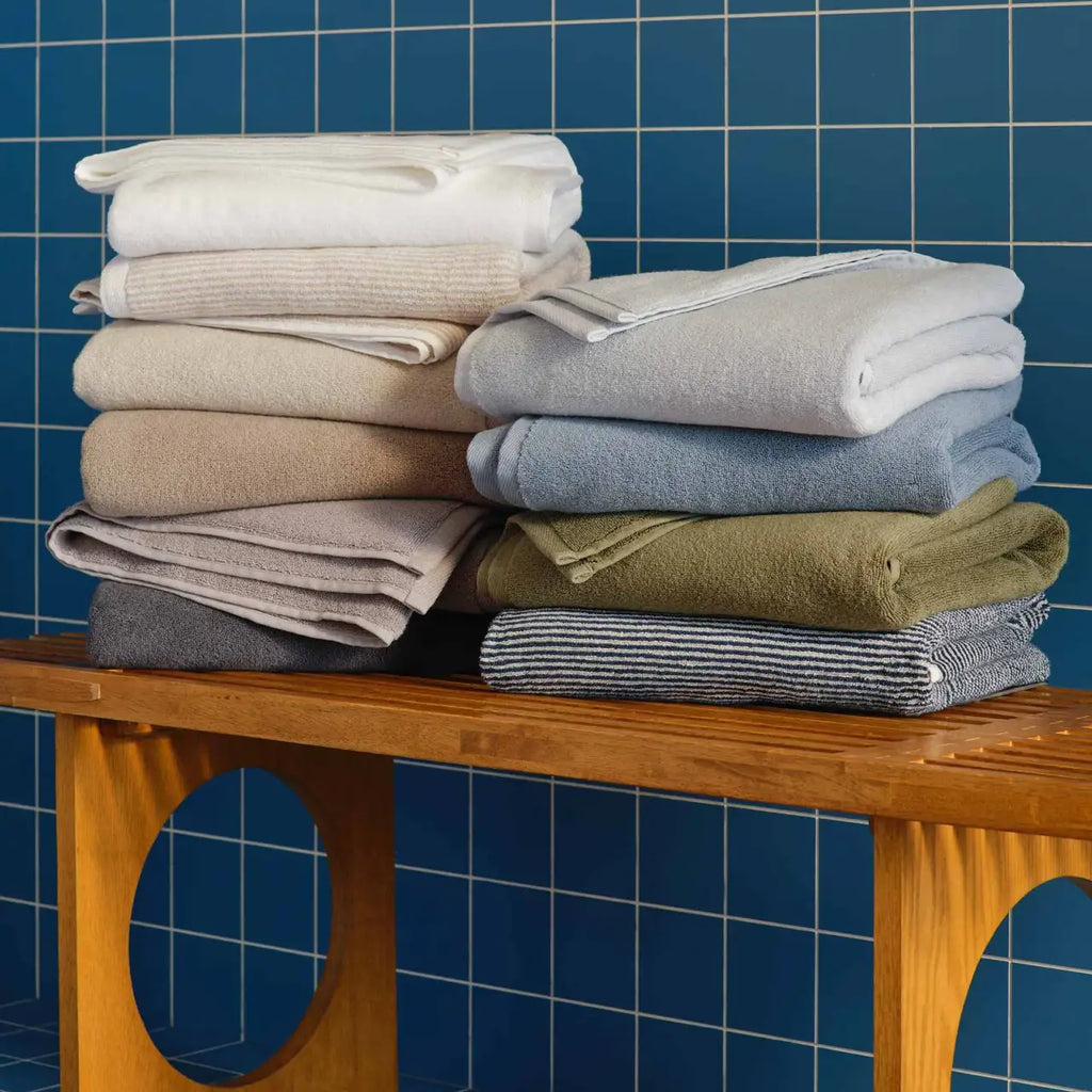 100% Aegean Turkish Cotton Hand Towels, Set of 2 in Plush 500 GSM