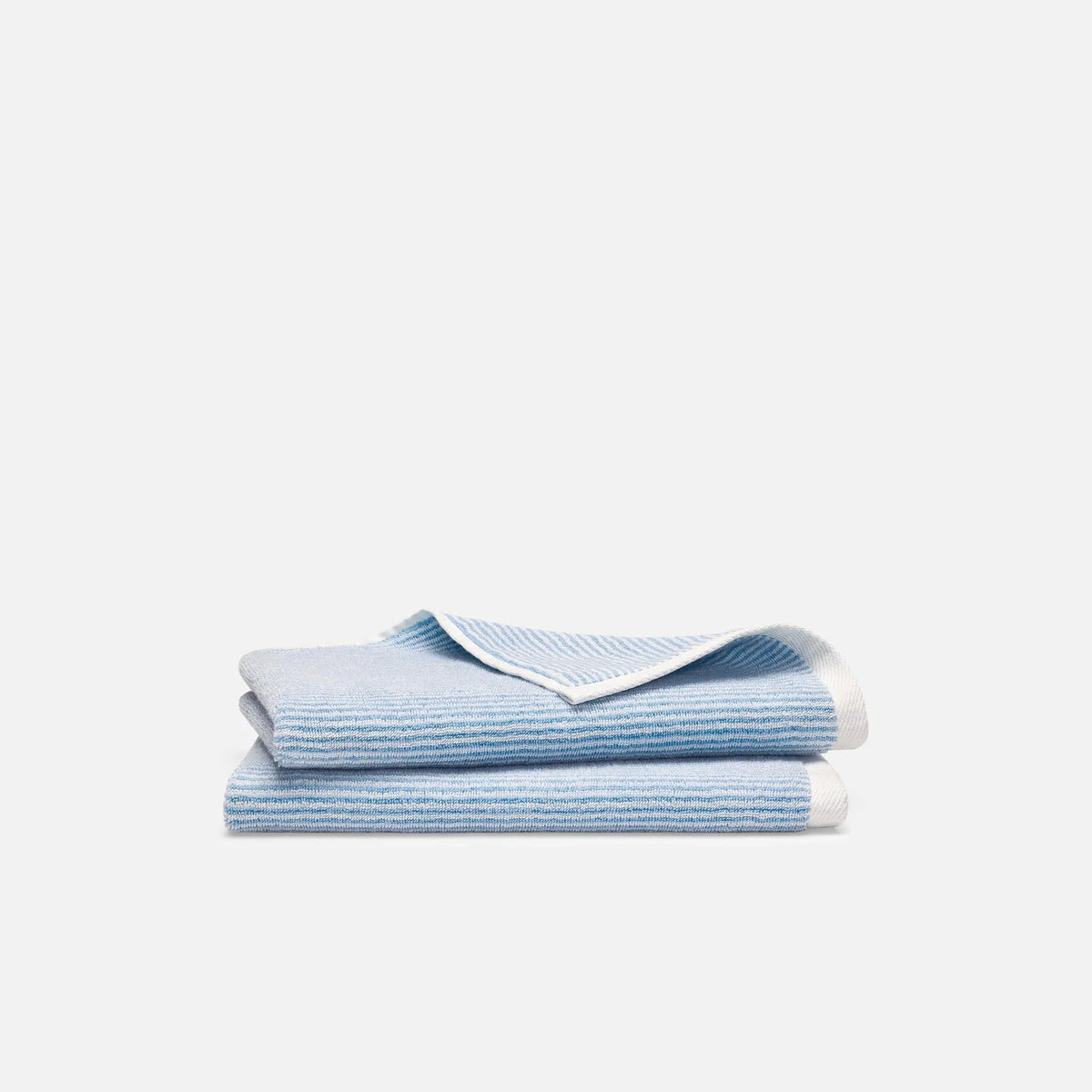 100% Aegean Turkish Cotton Hand Towels, Set of 2 in Plush 500 GSM