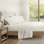 100% Cotton Percale Sheet Set with Breathable 160 Thread Count Comfort in Twin, Full, Queen, King and Cal King Sizes