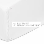 100% Cotton Percale Sheet Set with Breathable 160 Thread Count Comfort in Twin, Full, Queen, King and Cal King Sizes
