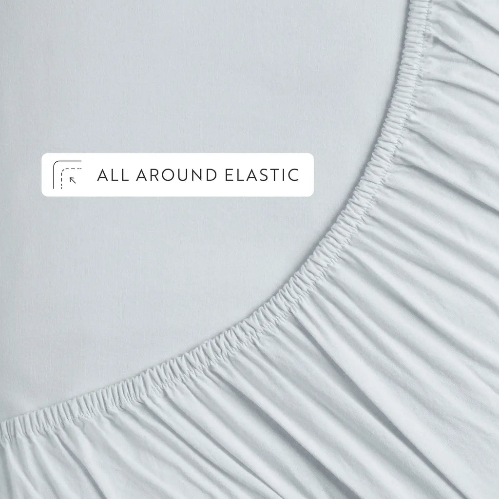 100% Cotton Percale Sheet Set with Breathable 160 Thread Count Comfort in Twin, Full, Queen, King and Cal King Sizes