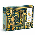 1000 Piece Pasta-Themed Jigsaw Puzzle with 20 Shaped Pieces, Ribbon Cut Design and Full-Image Insert