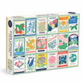 1000-Piece Vintage-Inspired Grow Your Own Way Jigsaw Puzzle with Random-Cut Pieces and Puzzle Image Insert