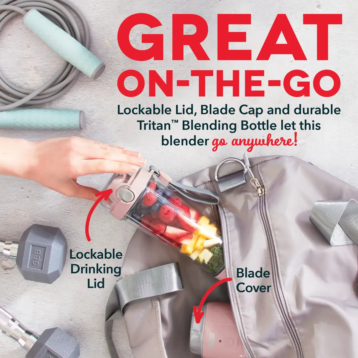 12.8 oz Rechargeable Portable Blender