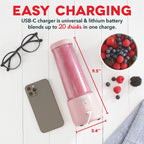 12.8 oz Rechargeable Portable Blender