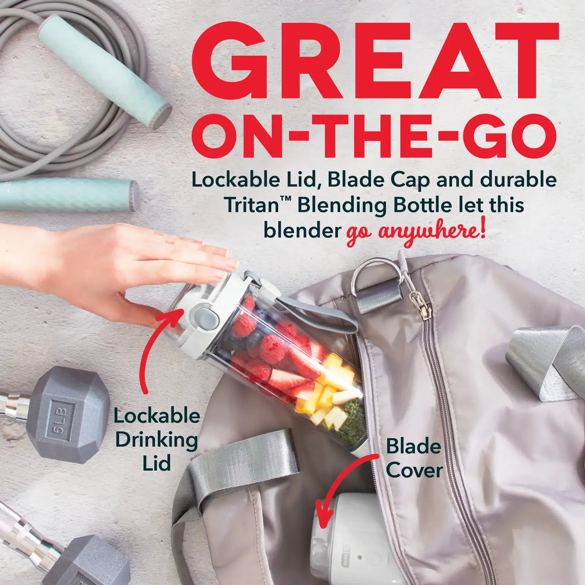 12.8 oz Rechargeable Portable Blender
