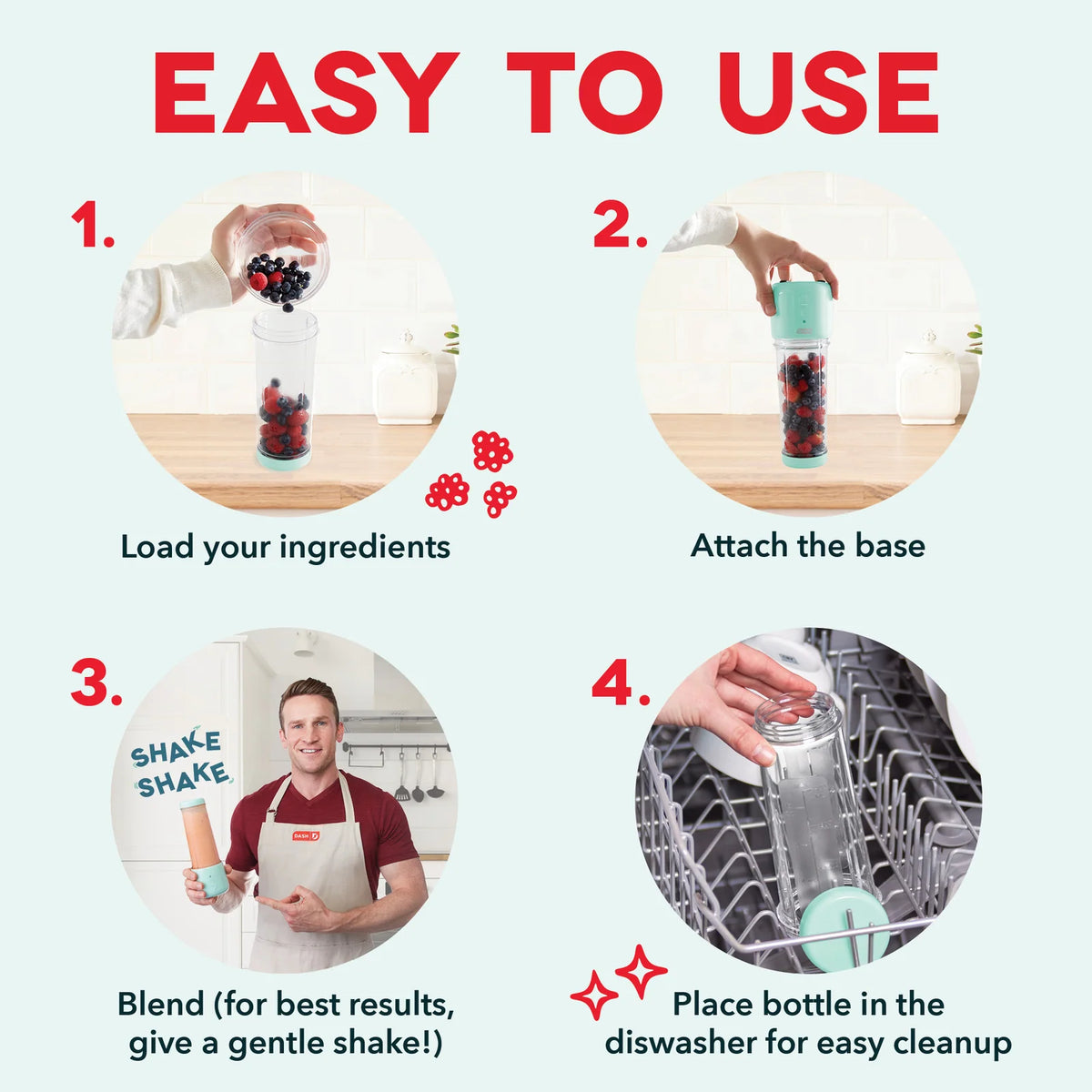 12.8 oz Rechargeable Portable Blender
