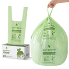 13 Gallon Compostable Tall Kitchen Trash Bags, 30 Count,