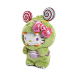 14-Inch Green Kaiju Plush Toy with Candy Corn Teeth, Lollipop Horns and Pocketed Collectible Design