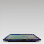 15cm Rectangular Bonsai Pot Drip Tray in Blue or Cream