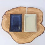 15cm Rectangular Bonsai Pot Drip Tray in Blue or Cream
