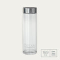 16 oz Glass Water Bottle with Wide Mouth, Dishwasher Safe Borosilicate Design for Everyday Hydration