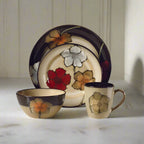 16 Piece Floral Stoneware Dinnerware Set