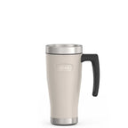 16oz Insulated Mug with Leak-Proof Slide Lock Lid and Double-Wall Vacuum Performance for Hot or Cold Drinks — SANDSTONE