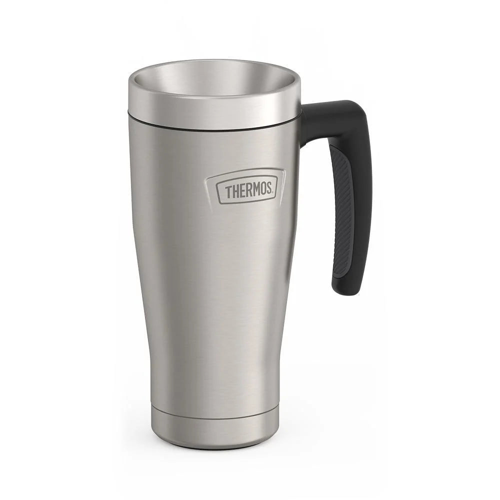 16oz Insulated Mug with Leak-Proof Slide Lock Lid and Double-Wall Vacuum Performance for Hot or Cold Drinks