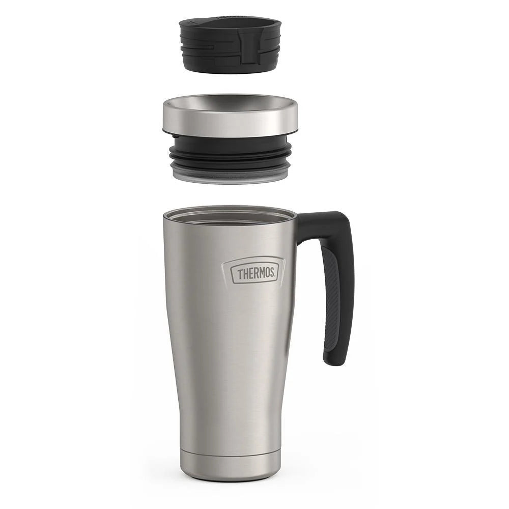 16oz Insulated Mug with Leak-Proof Slide Lock Lid and Double-Wall Vacuum Performance for Hot or Cold Drinks
