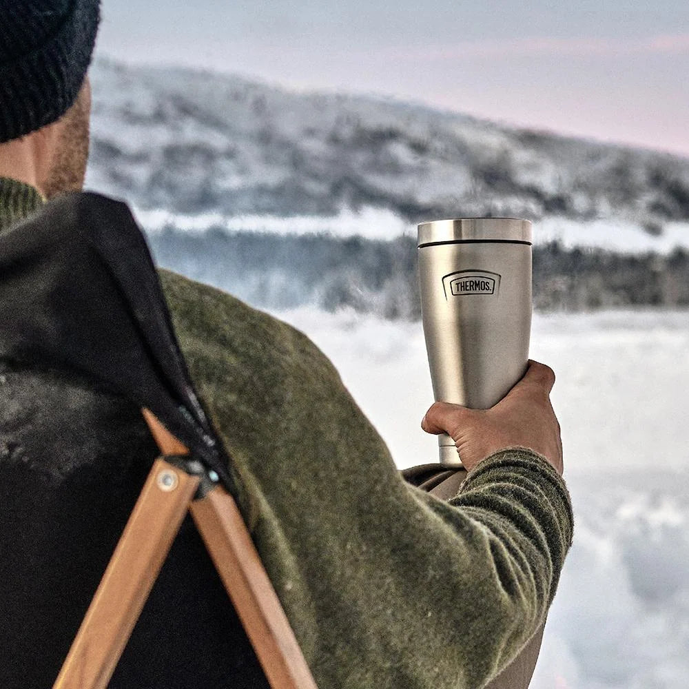 16oz Insulated Mug with Leak-Proof Slide Lock Lid and Double-Wall Vacuum Performance for Hot or Cold Drinks